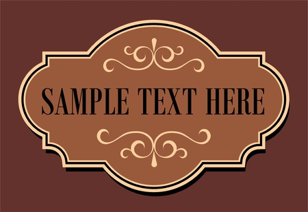 Calligraphic old elements vintage decor, vectorのイラスト素材