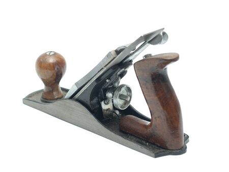 Old jointer on white      の写真素材