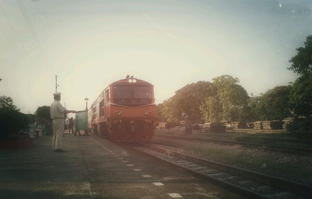 Train stationの素材