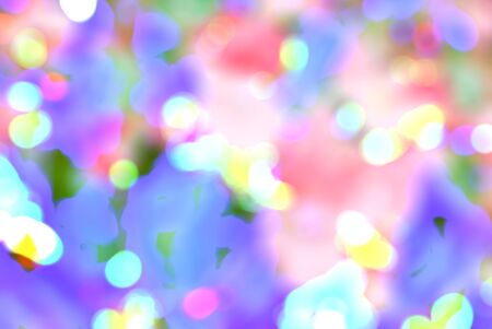 Multicolored defocused bokeh lights for background or textureの写真素材