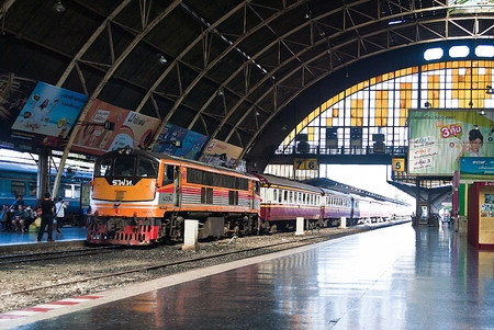 Bangkok, Thailand - January 09, 2015 Inside Bangkok Railway Station on January 09, 2015 at Bangkok...