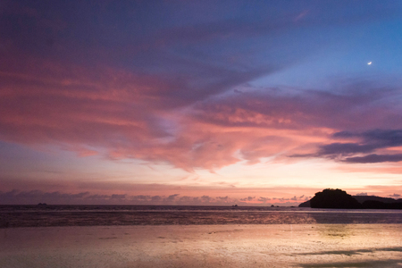 Sunset Over The Seaの写真素材