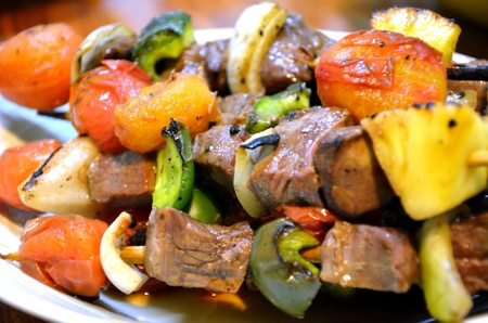 barbecue with delicious grilled の写真素材