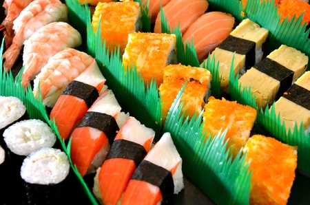 Mixed sushiの写真素材