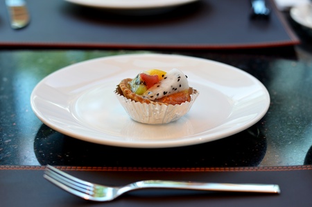 mixed fruit tart  , a delicious of bakeryの写真素材