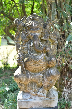 A statue of Ganesha, one of the Hindu Godsの写真素材