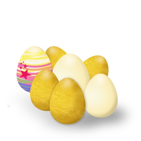  create easter projects ,  easter eggsの写真素材