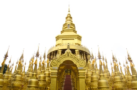 Five Hundred Golden Pagodas, Saraburi,Thailandの写真素材