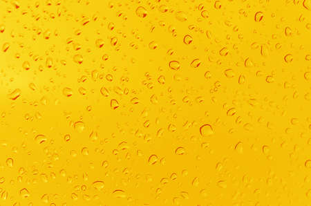 Water droplets on the glass with a colored background. Drops of water.の写真素材