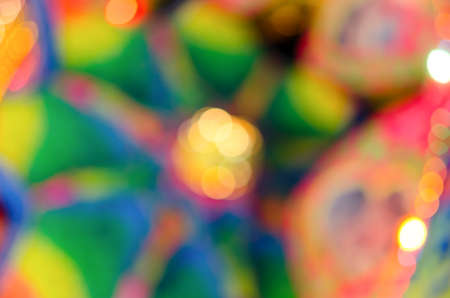 Abstract & Festive background with bokeh defocused lightsの写真素材