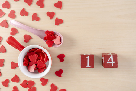 Romance  red heart valentines day conceptの写真素材