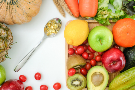 Healthy wellbeing Ketogenic diet healthy Vegetable diet nutrition and medicationの写真素材