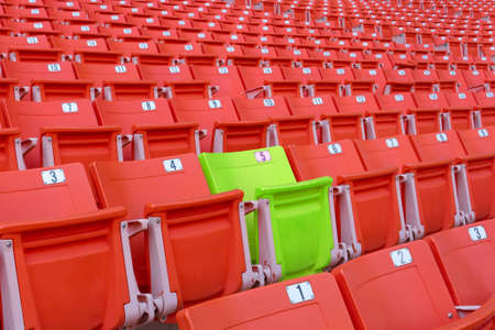 out standing chair in sport arena