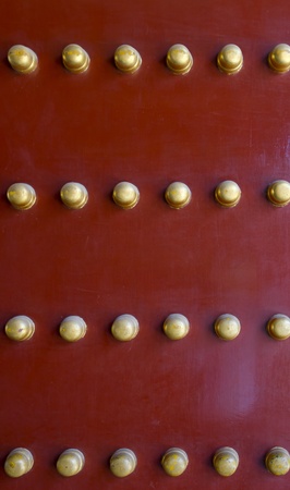 Chinese traditional red and gold door pattern styleの写真素材