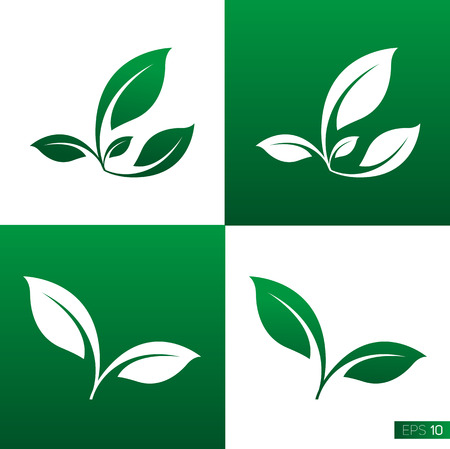 Leaf Icon Vector Illustrationsのイラスト素材