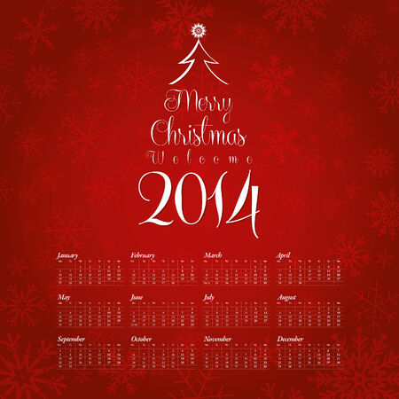 2014 Calendar Designのイラスト素材