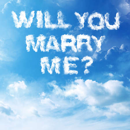 Cloud Marriage Proposalの写真素材