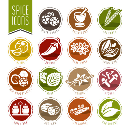 Spice icon setのイラスト素材