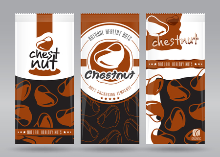 Chestnut packaging setのイラスト素材