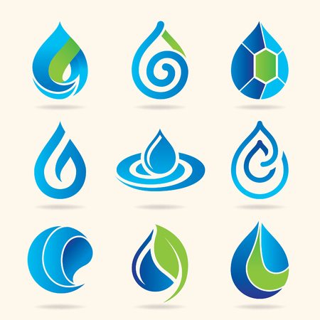 Water icon setのイラスト素材