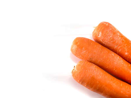 Isolated carrot on the white background