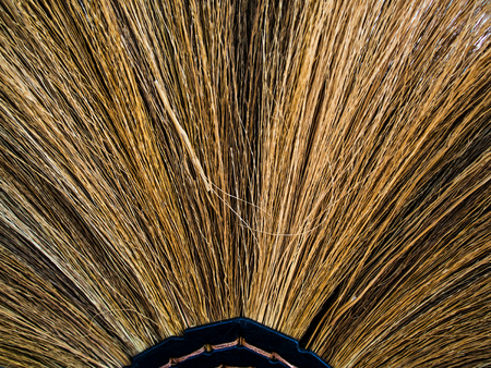 Close-up cleaning broom texture backgroundの写真素材