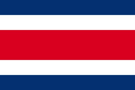 Flat Costa Rica flag vector backgroundのイラスト素材