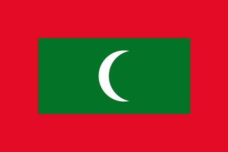 Flat Maldives flag vector backgroundのイラスト素材