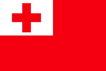 Flat Tonga flag vector backgroundのイラスト素材