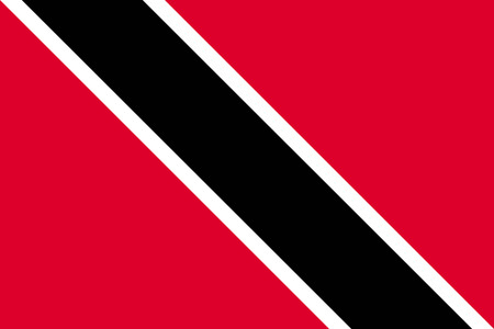 Flat Trinidad and Tobago flag backgroundのイラスト素材