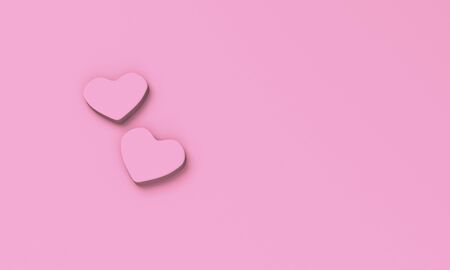 3D render heart chocolate for valentine illustration backgroundの写真素材