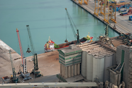 diorama of a portのeditorial素材