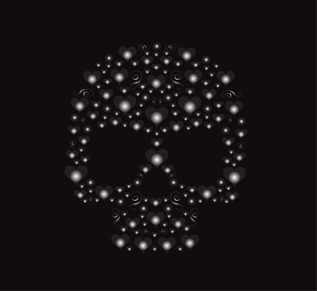 skull for fashion design, pattern or backgroundのイラスト素材