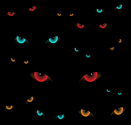 Demons eyes backgroundのイラスト素材