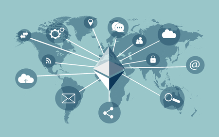 world map infographic のイラスト素材