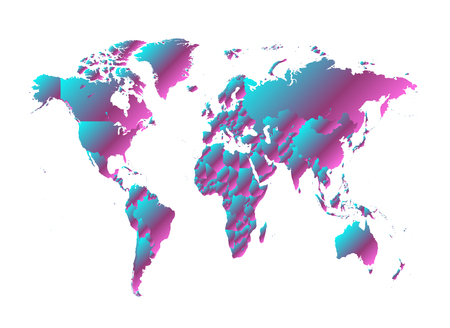 world map infographicのイラスト素材