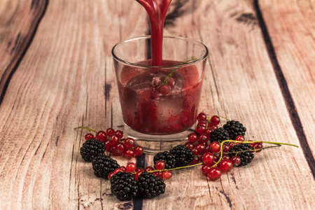 Summer smoothie with fruits