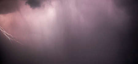 Flash lights in the clouds in the sky