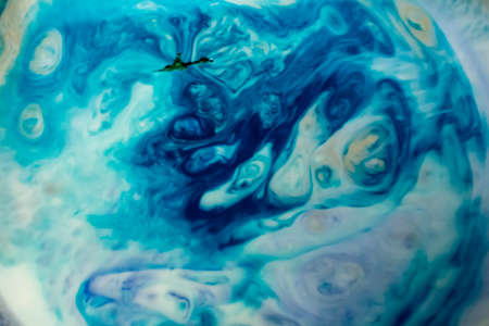 Ornate abstract gradients of acrylic paints