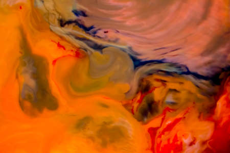 Ornate abstract gradients of acrylic paints
