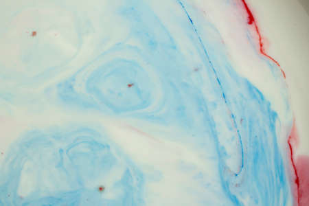 Abstract swirls of acrylic paints