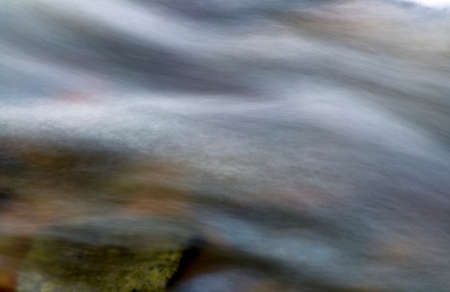 Flowing water surface in long exposureの写真素材