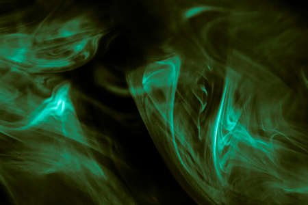 Ornate Smoke Fog on Black Background
