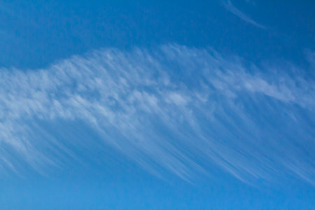 Beautiful cloudscape in the blue skyの写真素材
