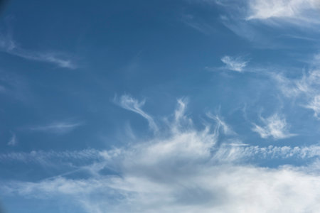 Beautiful cloudscape in the blue sky