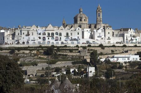 city of locorotonda in italyの写真素材