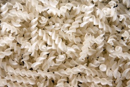 Close up on fusilliの写真素材