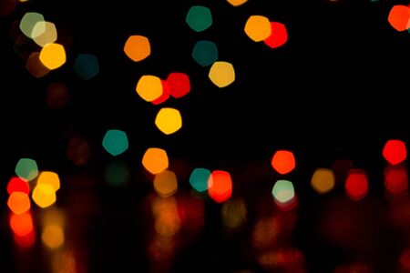 colorful background - black back - bokehの写真素材