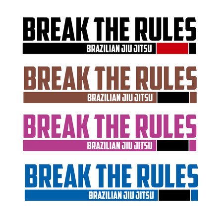 Belt Rank Brazilian Jiu Jitsuのイラスト素材