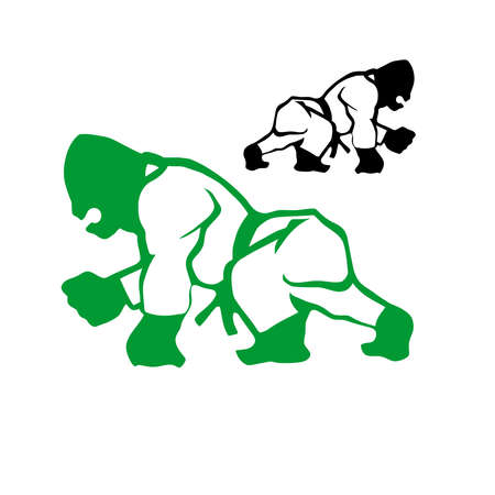 Gorilla Break The Rules Brazilian Jiu Jitsuのイラスト素材